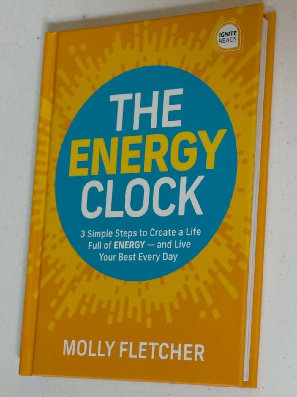 The Energy Clock Molly Fletcher Hardcover Productivity Self Help Book
